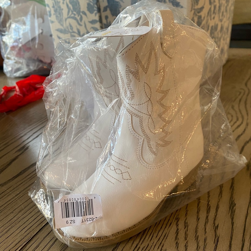 Toddler White Cowgirl Boots NEW